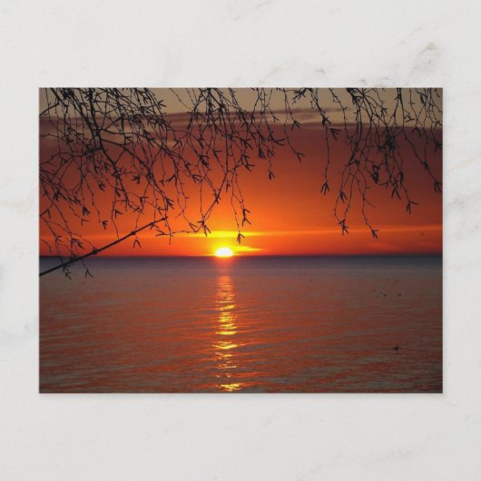 Große Seen Sunset by Bobby Mikul Postkarte (Vorderseite)