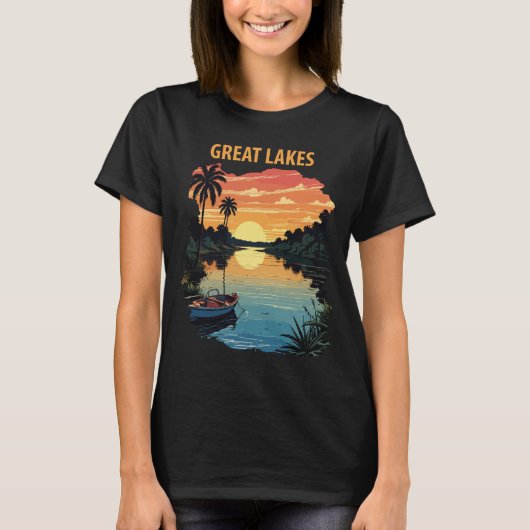 Große Seen T-Shirt (Vorderseite)