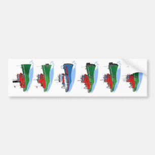 Große Seen trügen die Geschichte Amerikas Autoaufkleber