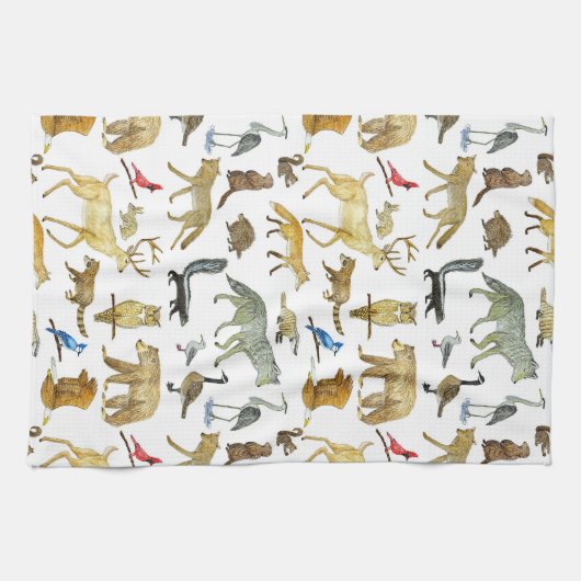 Große Seen Wildlife Teatro Geschirrtuch (Horizontal)