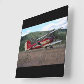 Große Seen, Zweifplateau_Klassische Luftfahrt Quadratische Wanduhr (Winkel)