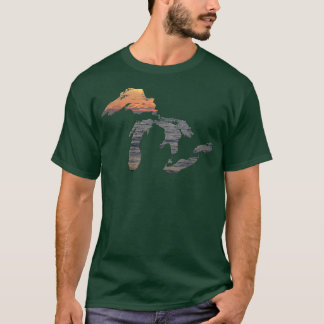 Große    SeenSonnenuntergang über dem Lake Superio T-Shirt