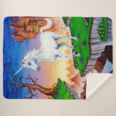 Große Sherpa-Decke - Vereinigtes Königreich Sherpadecke (Vorderseite (Horizontal))