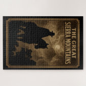 Große Sierra Berge Gold-Espresso Puzzle (Horizontal)