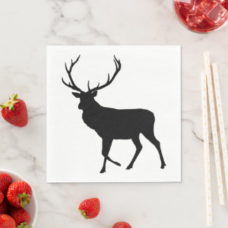 Große Silhouette Serviette