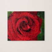 Große Single-Rote Rose Nah Puzzle (Horizontal)