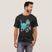 Große Sistersaurus Autismus-Bewusstsein Schwester T-Shirt (Vorne ganz)