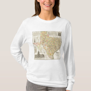 Große Skala-Landkreis-und Eisenbahn-Karte von T-Shirt