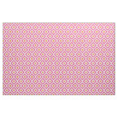 Große Skala-Rosa-Mandarine Ikat Diamant-Muster Stoff (Yard (91,4 cm))