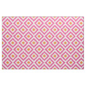 Große Skala-Rosa-Mandarine Ikat Diamant-Muster Stoff (Fat Quarter (45,7 x 55,9 cm))