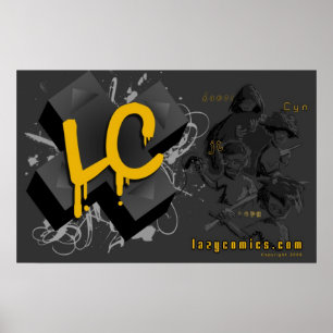 Große Skizze LC LazyComics Poster