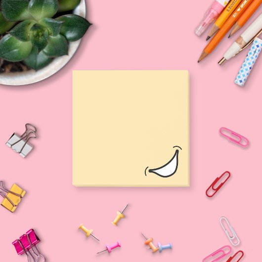 Große Smile-Post-it-Notizen Post-it Klebezettel