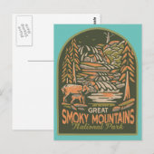 Große Smoky-Berge Postkarte (Vorne/Hinten)