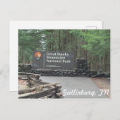 Große Smoky-Berge Postkarte (Vorne/Hinten)