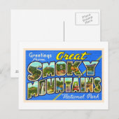 Große Smoky-Gebirge Vintag Postkarte (Vorne/Hinten)