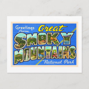 Große Smoky-Gebirge Vintag Postkarte