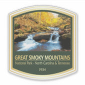 Große Smoky Mountains NP (PF) Aufkleber (Vorderseite)