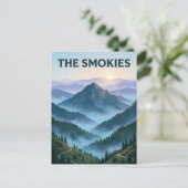 Große Smoky Mountains Postkarte (Stehend Vorderseite)