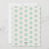 Große Snowflake Blue Foto Ferienkarte Feiertagskarte (Rückseite)