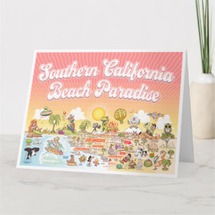 Große soCal Grußkarte Karte