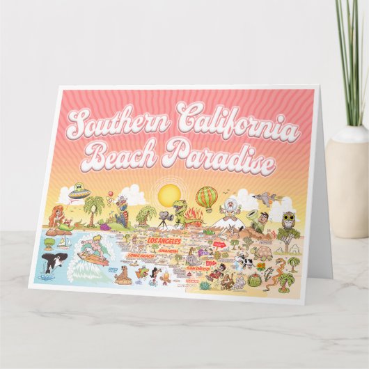Große soCal Grußkarte Karte (Vorderseite)