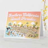 Große soCal Grußkarte Karte (Gelbe Blume)