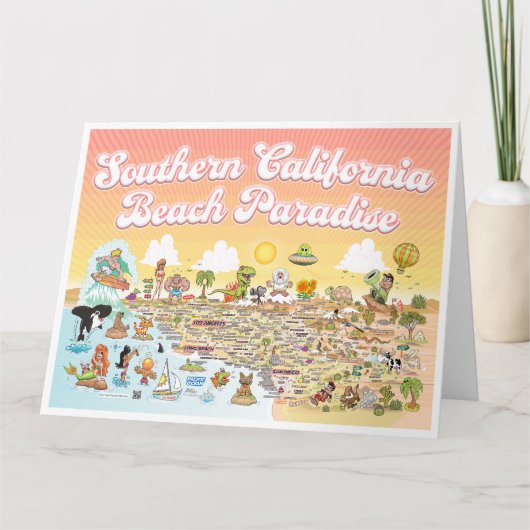 Große soCal Grußkarte Karte (Vorderseite)