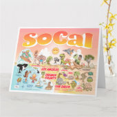 Große soCal Grußkarte Karte (Gelbe Blume)