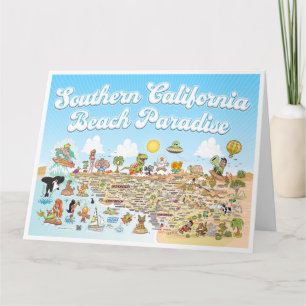 Große soCal Grußkarte Karte