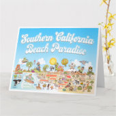 Große soCal Grußkarte Karte (Gelbe Blume)