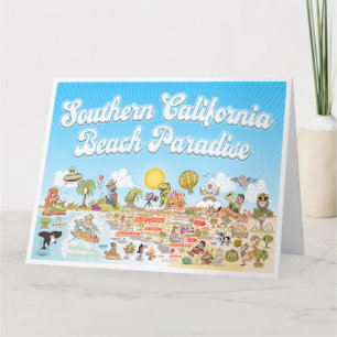 Große soCal Grußkarte Karte
