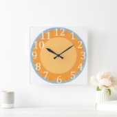 Große Sonnenblume, blühende Wanduhren (Zuhause)