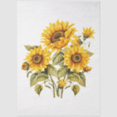 Große Sonnenblume Bouquet Dekoupage Seidenpapier (Vorderseite)