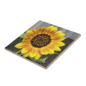 Große Sonnenblume-dekorative Fliese (Seite)