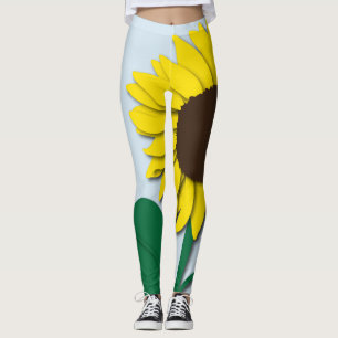 Große Sonnenblume-Leggings Leggings
