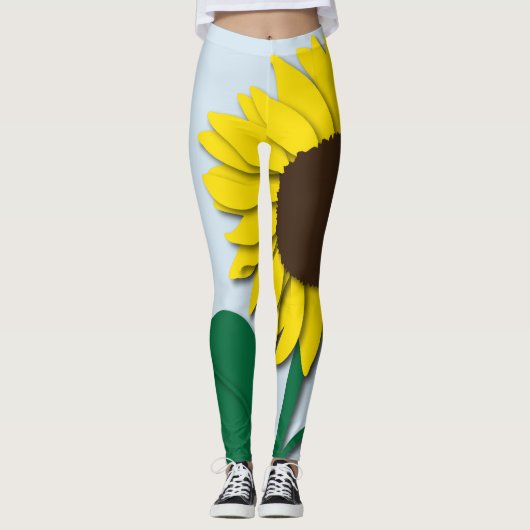 Große Sonnenblume-Leggings Leggings (Vorderseite)