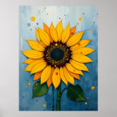 Große Sonnenblume Poster (Vorne)