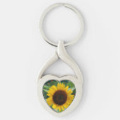 Große Sonnenblume Schlüsselanhänger (Vorderseite)