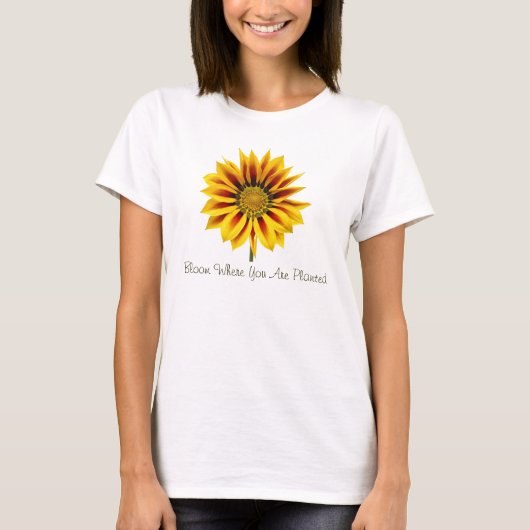Große Sonnenblume T-Shirt (Vorderseite)
