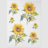 Große Sonnenblumen Deko Seidenpapier (Vorderseite)