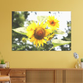 Große Sonnenblumen Leinwanddruck (Insitu (Wohnzimmer))
