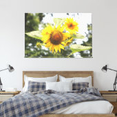 Große Sonnenblumen Leinwanddruck (Insitu (Schlafzimmer))