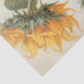 Große Sonnenblumen & Popies Bouquet Dekoupage Seidenpapier (Ausschnitt)