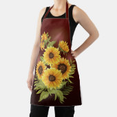 Große Sonnenblumen Rustikal Vintage Schürze (InSitu)