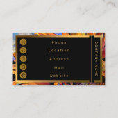 Grosse Sonnenblumen Visitenkarte (Rückseite)