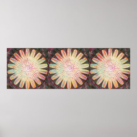 Große Sonnenblumendekorationen 3 Poster (Vorne)