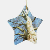 Große sonnige Baumzweige im Himmlischen blauen Him Keramikornament (Rechts)