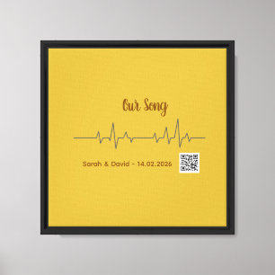 Große Soundwave-Song-Art-Leinwand - Interaktive Ho Leinwanddruck