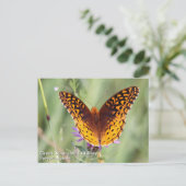 Große Spangled Fritillary Postkarte (Stehend Vorderseite)