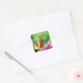 Große Spangled Fritillary Quadratischer Aufkleber (Umschlag)